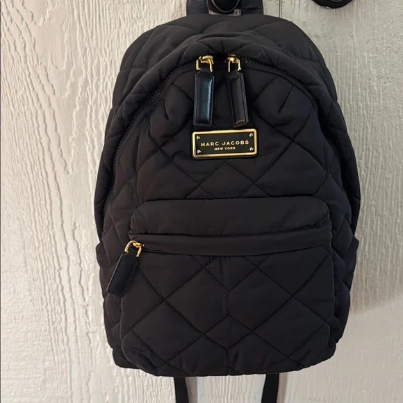 Marc Jacobs | Bags | Marc Jacobs Black Quilted Backpack With  display picture 1